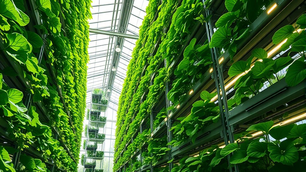 vertical hydroponic greenhouse efficiency