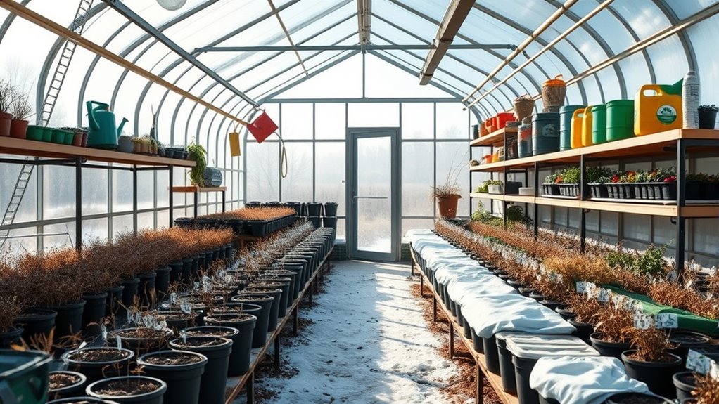 winter greenhouse maintenance tips