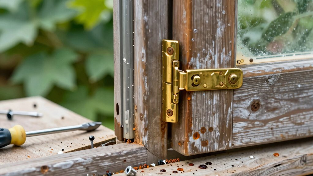 avoid over tightening hinges