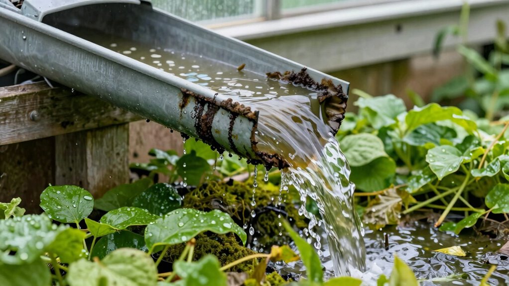 clogged gutters cause overflow