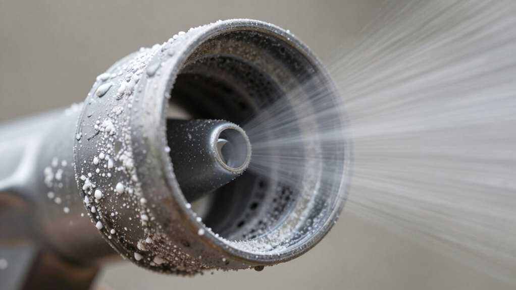 clogged nozzles cause uneven mist