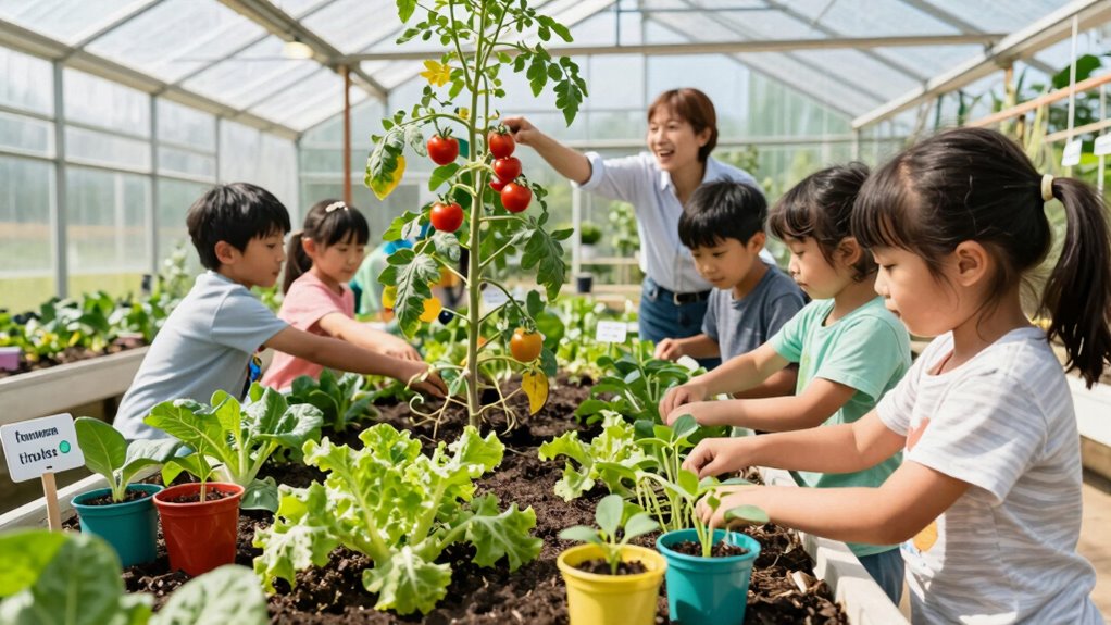 community gardening and sharing