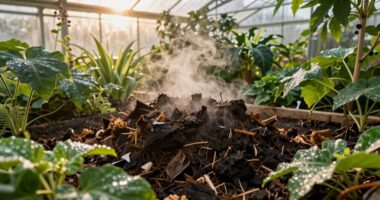 compost heat greenhouse effect