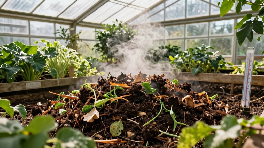 compost heats greenhouse effectively