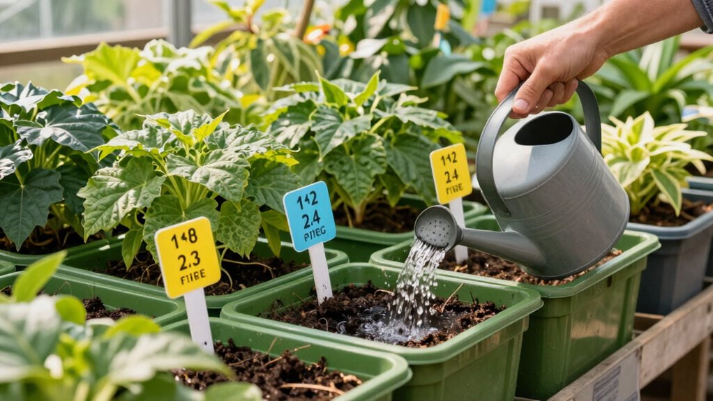 consistent careful plant feeding