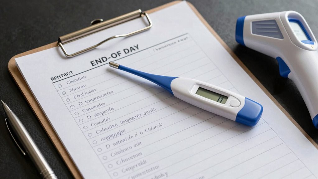 consistent daily temperature checks