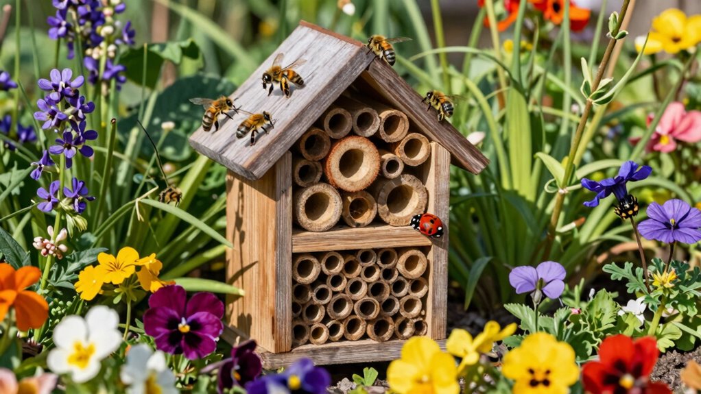 create beneficial insect habitat