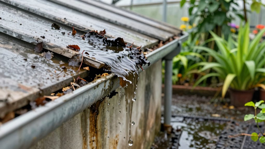 detect clogged overflow signs