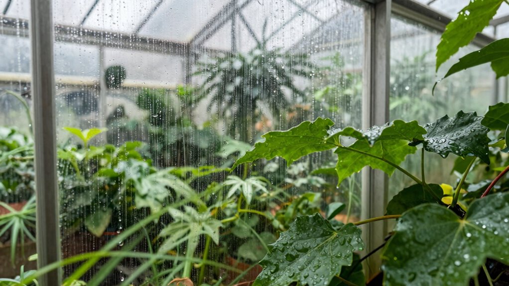 detecting greenhouse moisture buildup