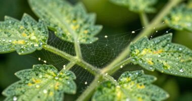 early webbing indicates infestation