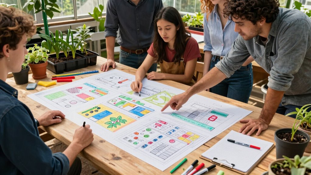 efficient greenhouse space utilization