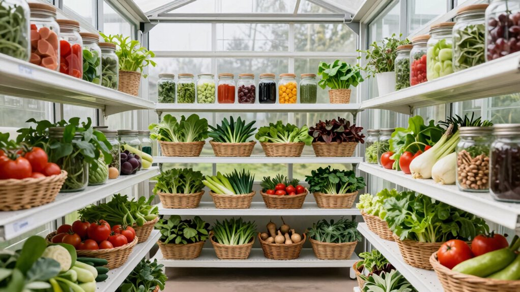 efficient greenhouse storage organization