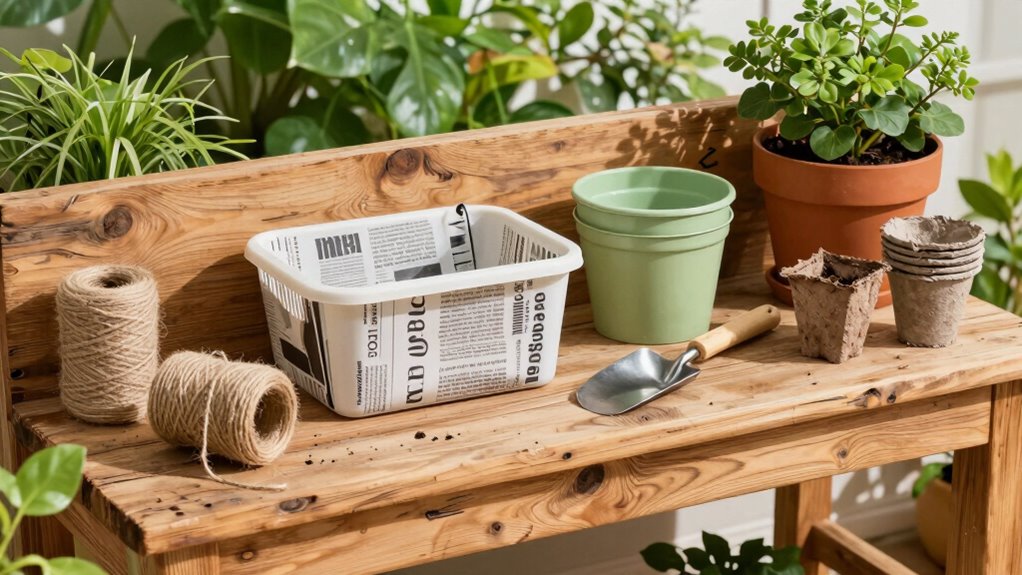 efficient organized gardening workspace