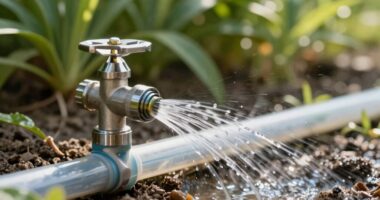 emitter cleaning water flush