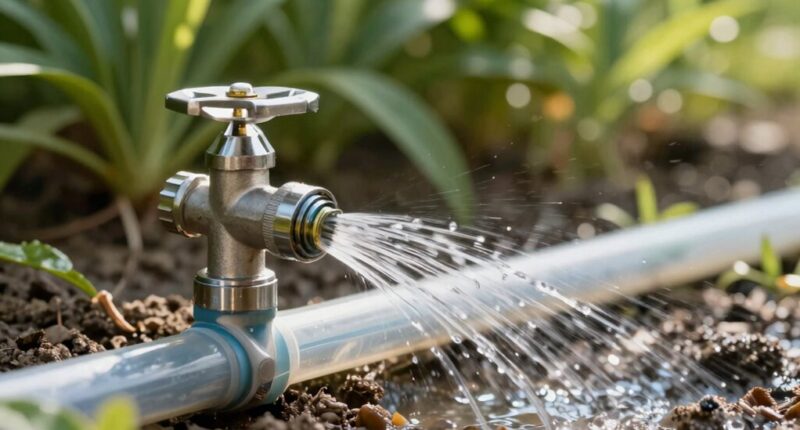 emitter cleaning water flush