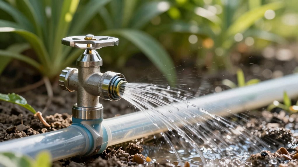 emitter cleaning water flush