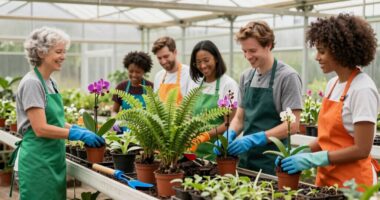 enjoyable greenhouse volunteer event
