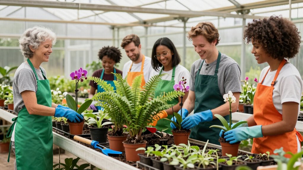enjoyable greenhouse volunteer event