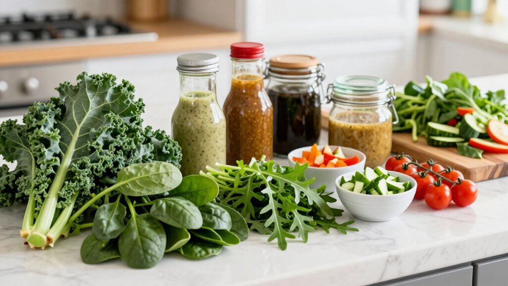 fresh healthy garden greens
