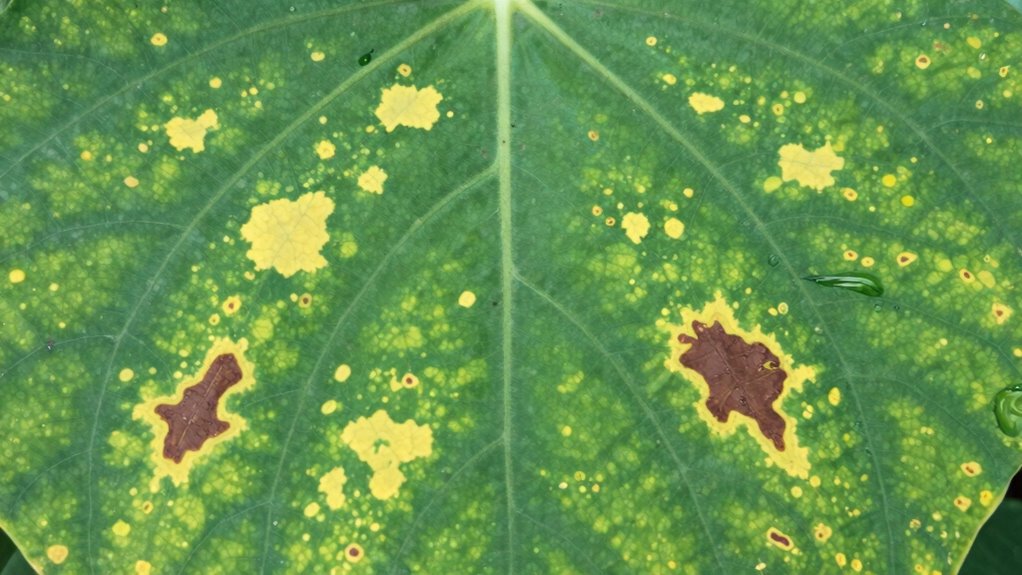 fungal vs nutrient leaf spots