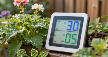 gardening weather station readings