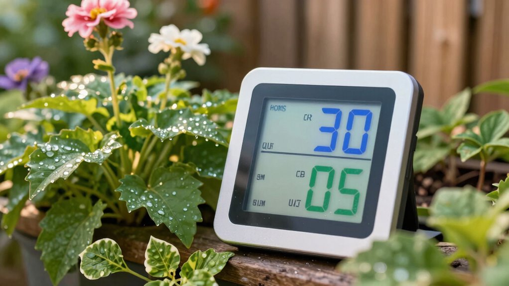 gardening weather station readings
