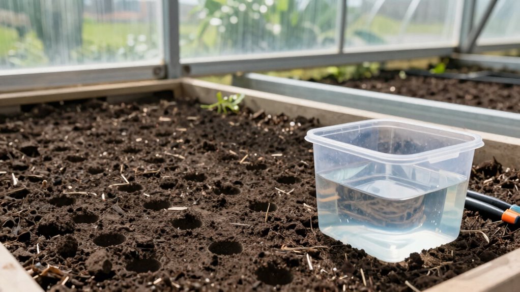 greenhouse drainage test