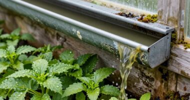 greenhouse gutter overflow damage