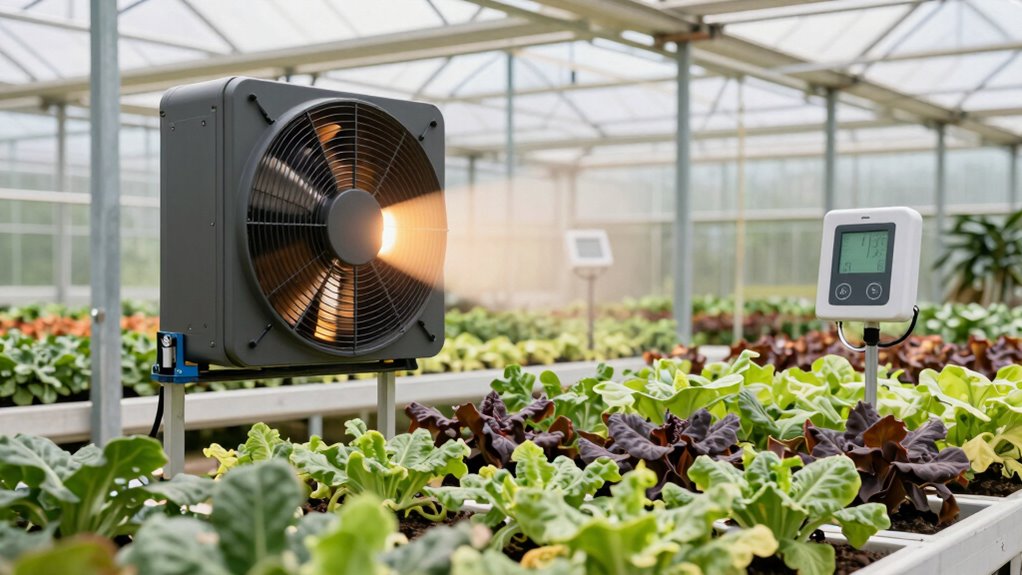 greenhouse heater fan considerations
