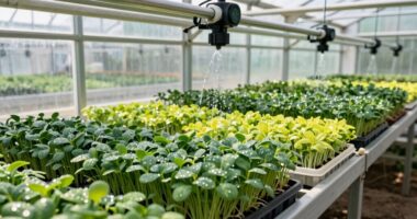 greenhouse microgreens mold free