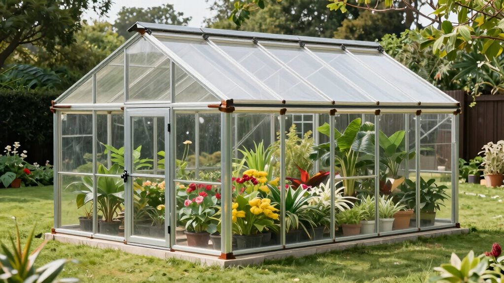 greenhouse size and features