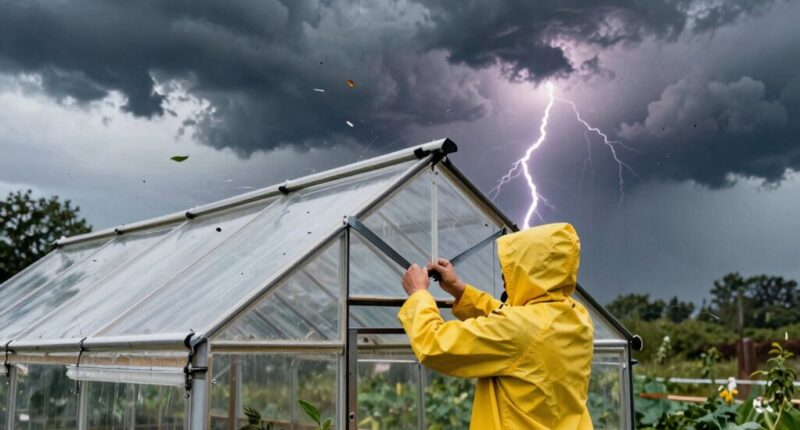 greenhouse storm preparedness routine