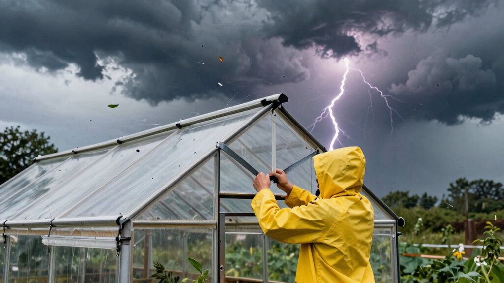 greenhouse storm preparedness routine
