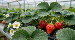 growing strawberries for flowers