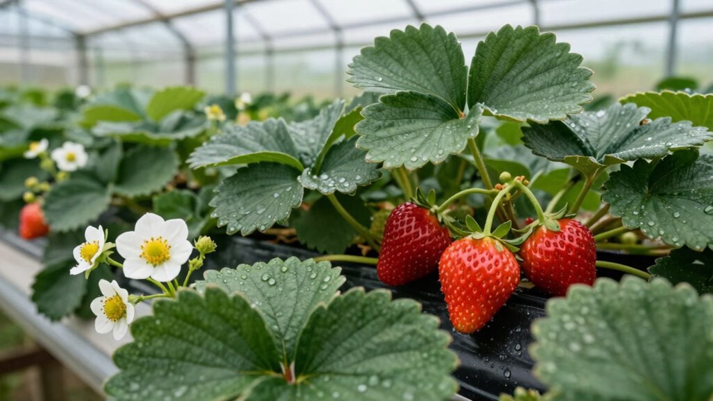 growing strawberries for flowers