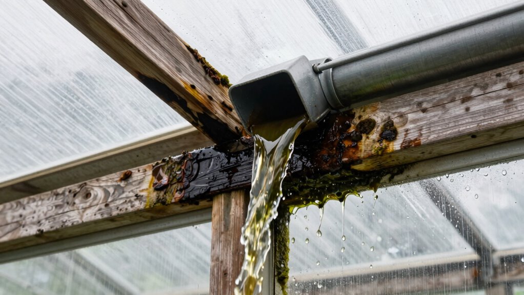 gutter overflow causes damage