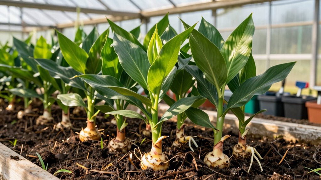 harvest ginger when leaves yellow