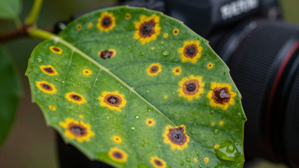 identifying leaf spot symptoms