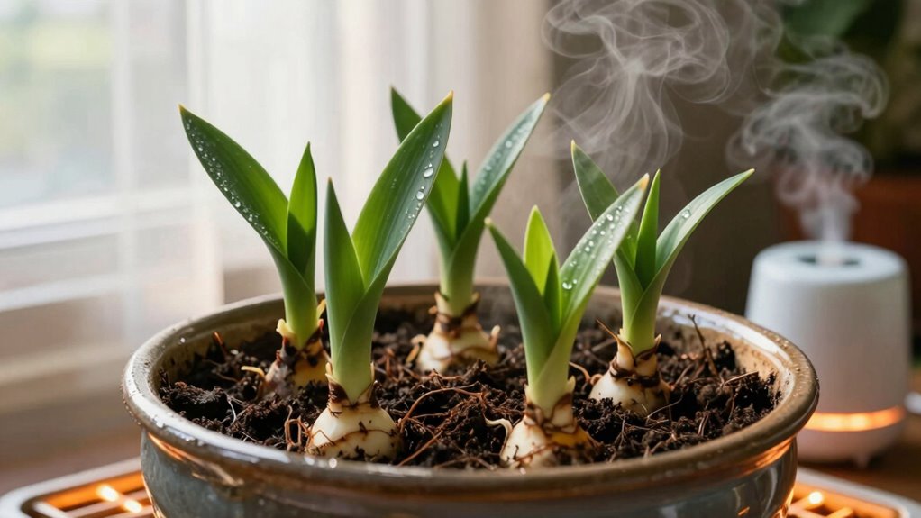 indoor ginger microclimate management