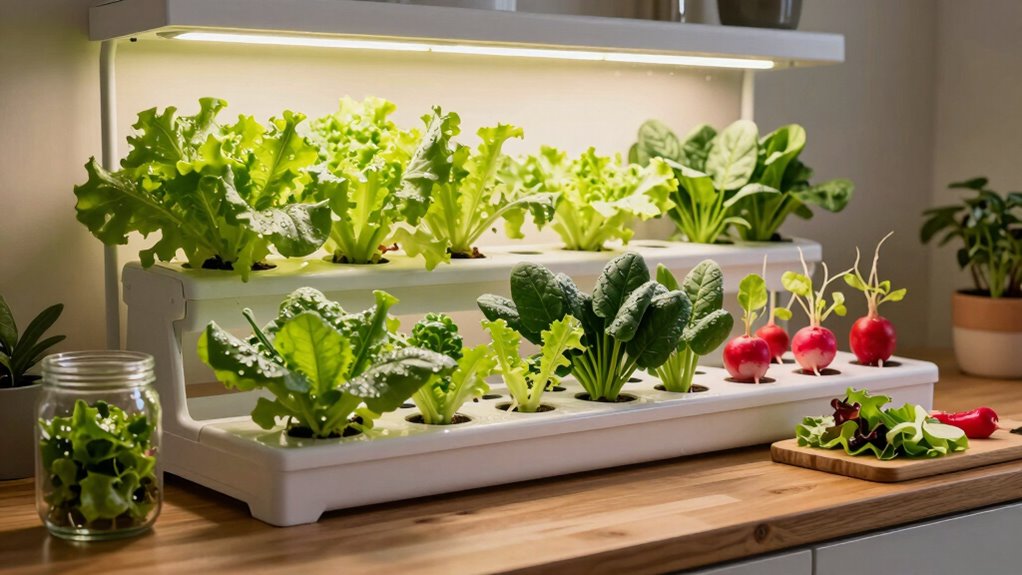 indoor salad growing options