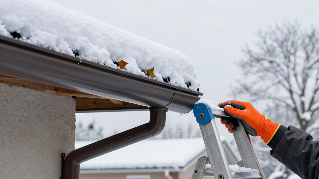 inspect gutters for damage
