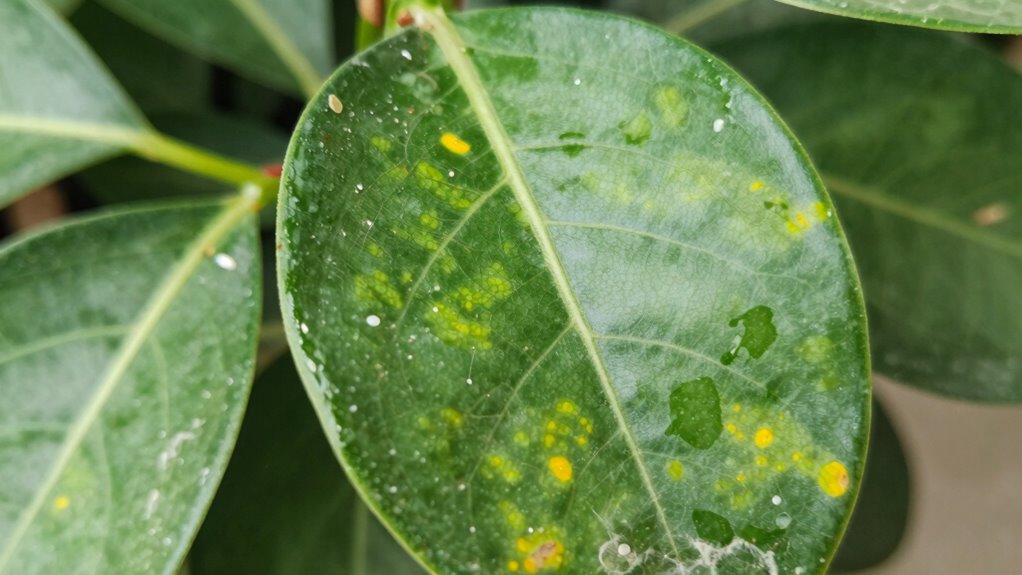 inspect leaves thoroughly regularly