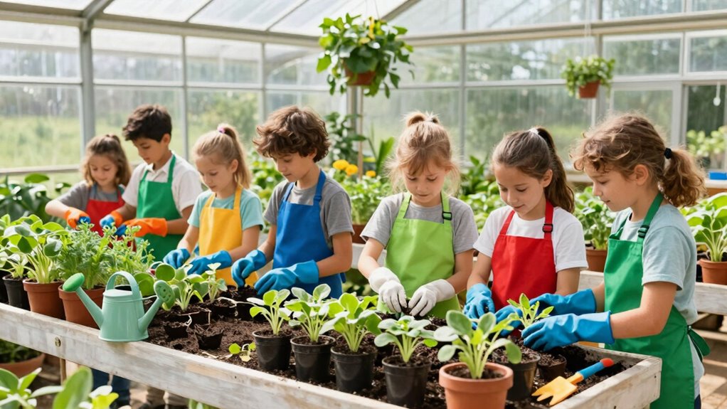 kids learn sustainability through gardening