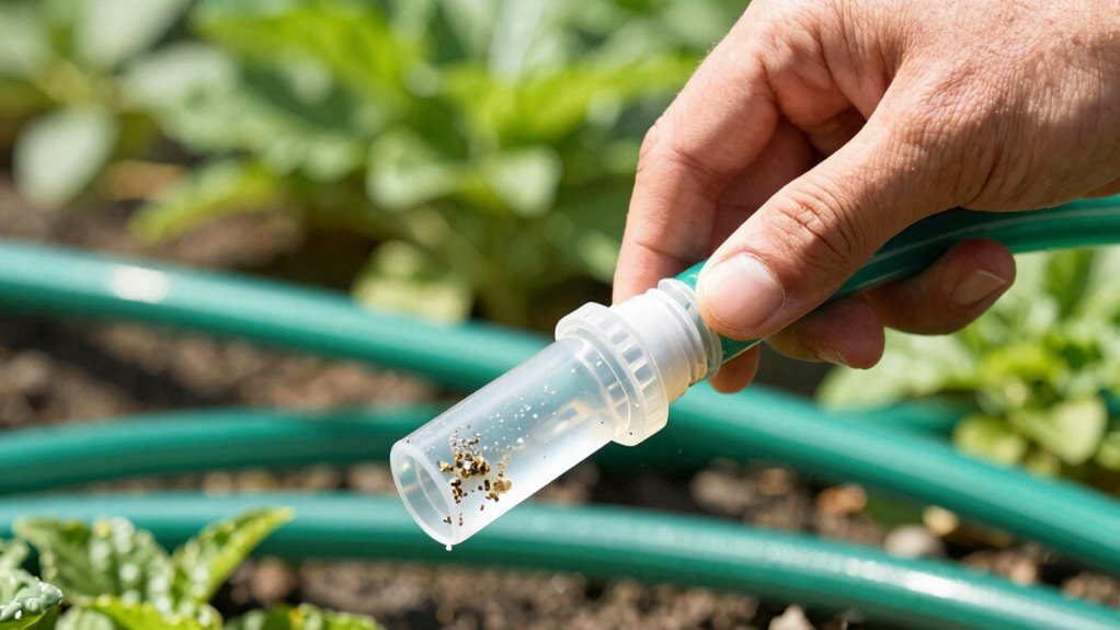 maintain drip emitter cleanliness