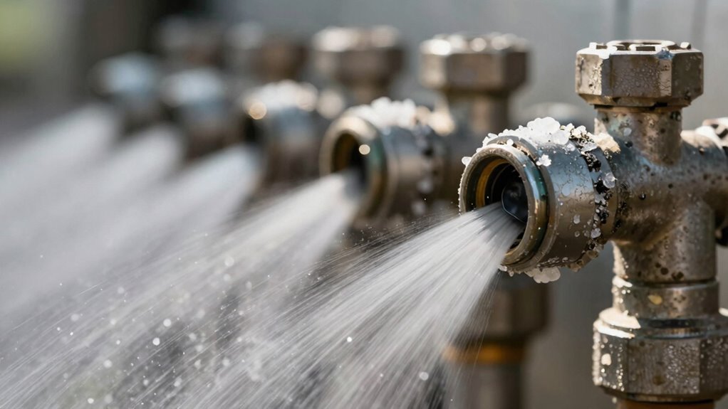 mineral buildup causes nozzle clogging