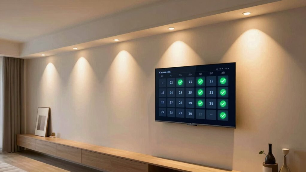 monitor light levels seasonally