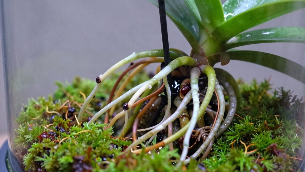 monitor moisture and roots