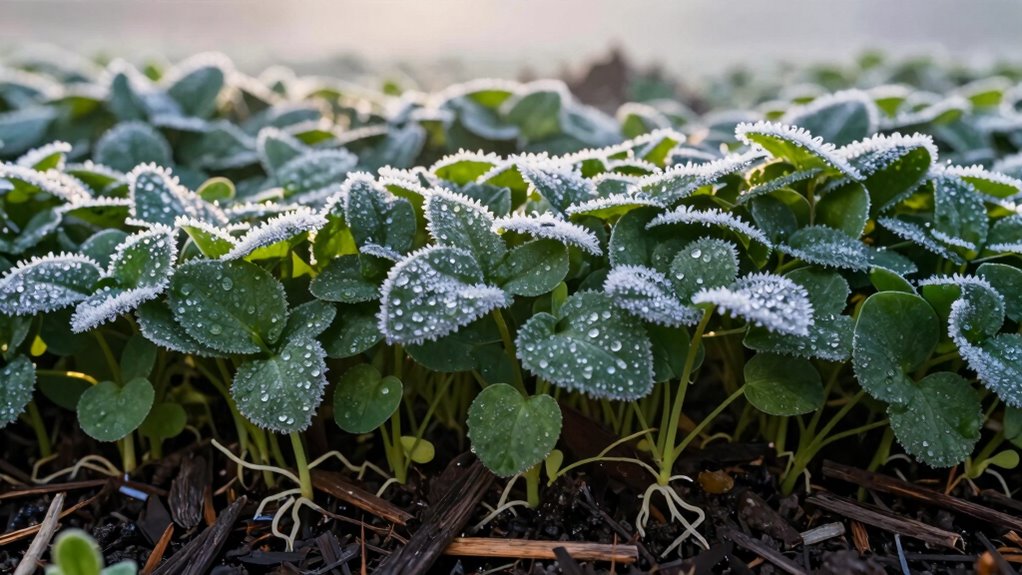 mulch insulates seedlings effectively
