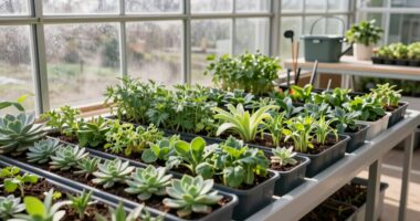 new year greenhouse cleanup