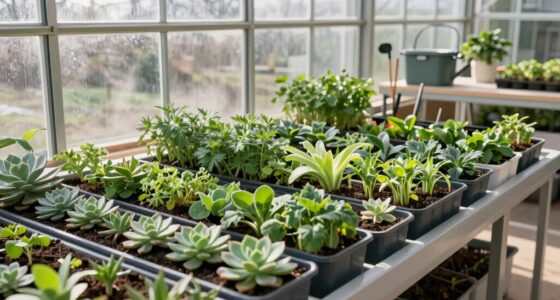 new year greenhouse cleanup